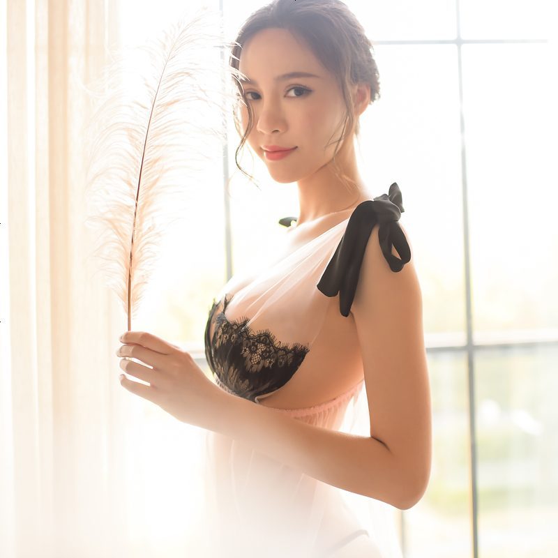 情趣内衣女士开档诱惑骚透视装制服诱惑套装网纱带短裙服