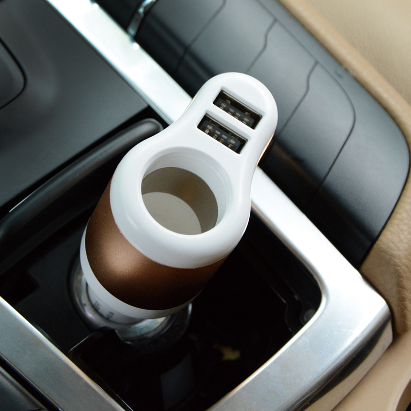 点烟器车充汽车用品多功能车载充电器头点烟器车充一拖二车载充电器其