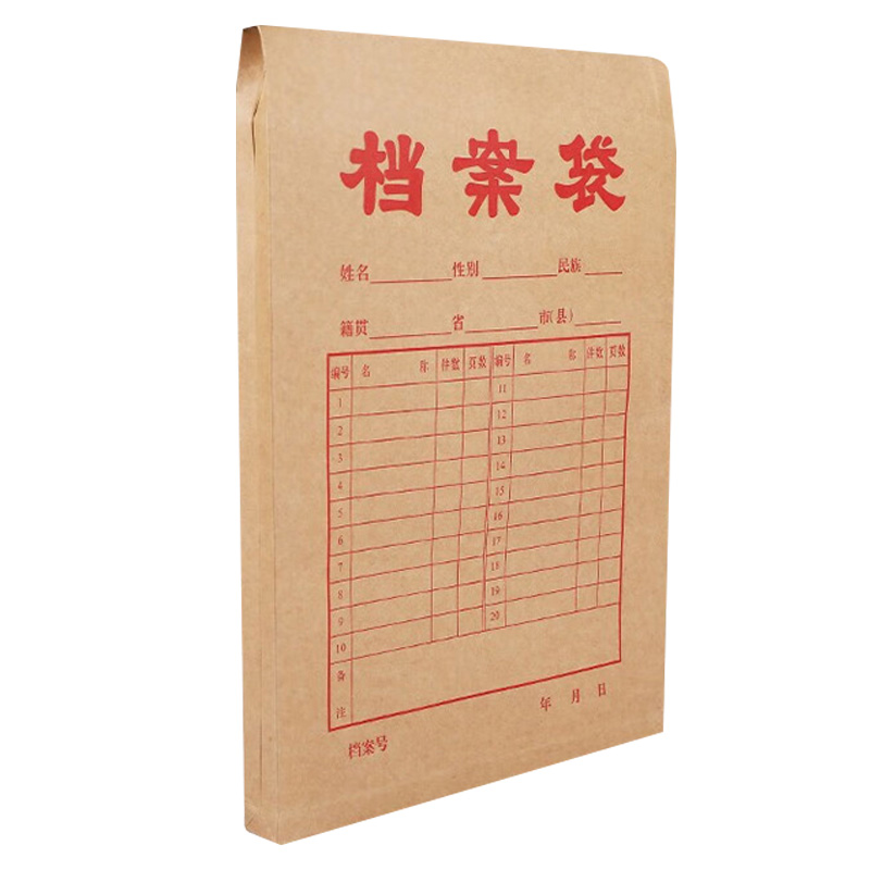 晨光档案袋4cm*20个*2包高挺度牛皮纸文件收纳APYRAY75