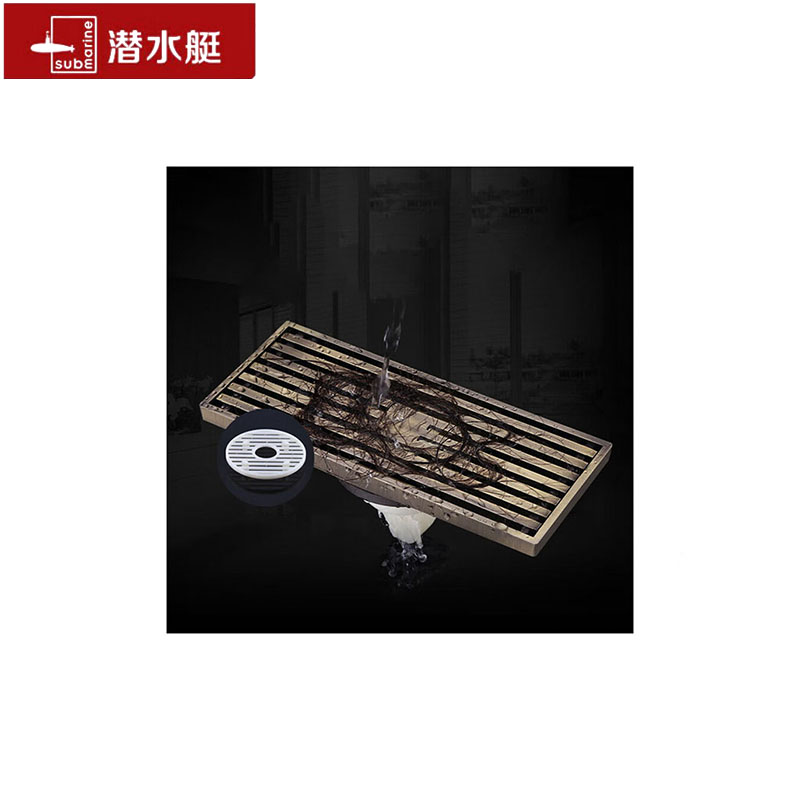潜水艇黄铜防臭地漏 LTKC50-20/个高清大图
