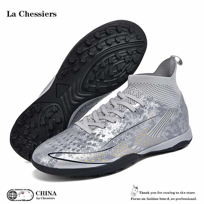 La Chessiers户外2026新品青少年高帮成人儿童足球鞋男童成人学生长钉AG碎钉训练女