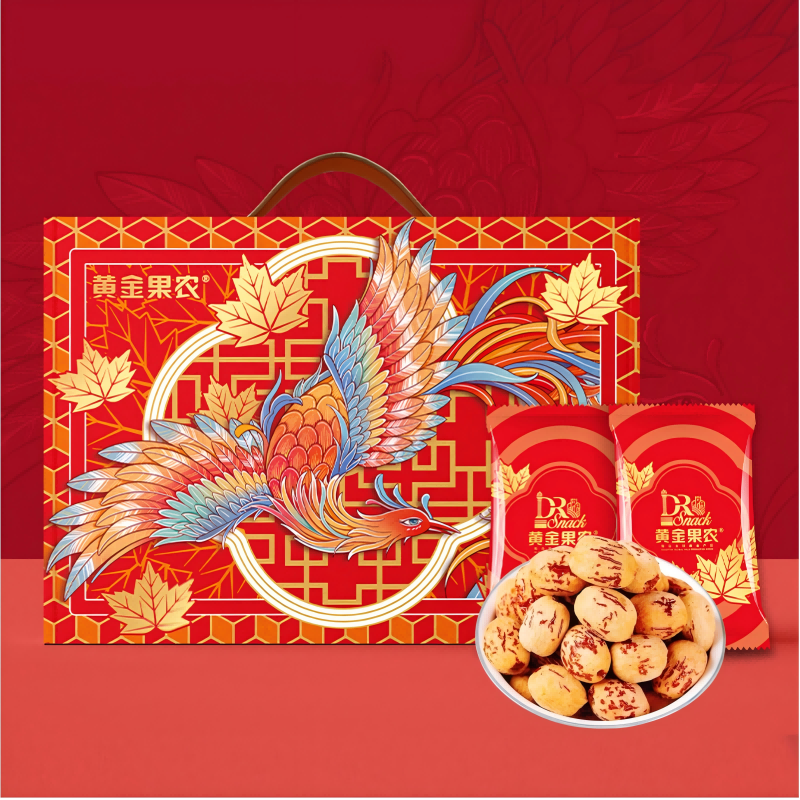 黄金果农凤栖梧桐虎皮红枣580g*1盒高清大图