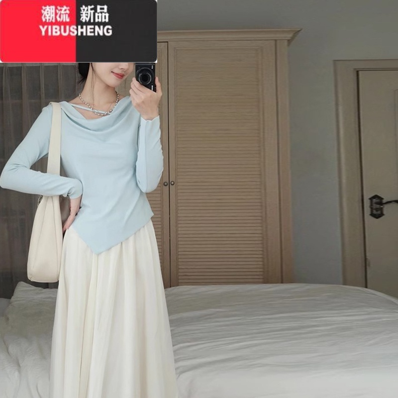 YIBUSHENG2024新款春小个子温柔风设计感初恋清纯奶甜连衣裙子两新NEI高清大图