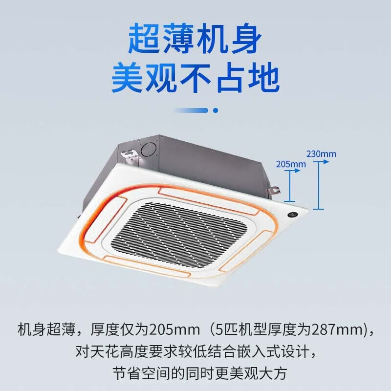 美的 RFD-120QW/SDN8Y-D(D3) 一价全包(包20米铜管) 中央空调一拖一 5匹 天花机高清大图