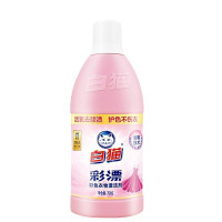 白猫彩漂彩色衣物漂洁剂700g瓶装家庭装洗衣液 去渍去黄斑汗渍 增艳去渍不伤衣 700g 白猫 (新老包装随机发货)