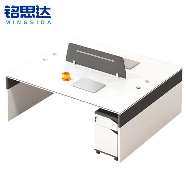 铭思达职员桌1.4米双人位含柜套