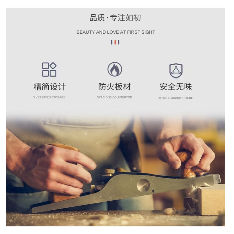 仓迪 床头柜卧室床边柜家用小户型储物柜 500*400*550cm 公差±5mm.高清大图