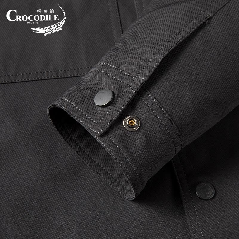 鳄鱼恤CROCODILE 中青年男士商务简约休闲外套夹克图片