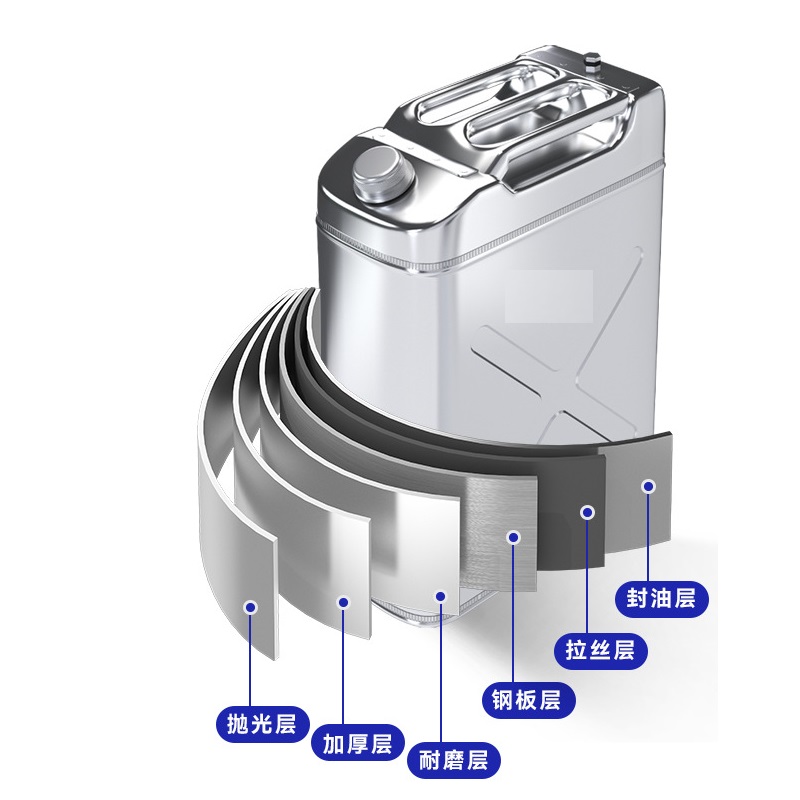 晖旭源 油桶 不锈钢油桶 方形 15L高清大图