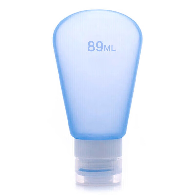 四万公里旅行分装瓶袋硅胶瓶乳液洗面奶洗发沐浴露小瓶子空瓶SW2101蓝89ml