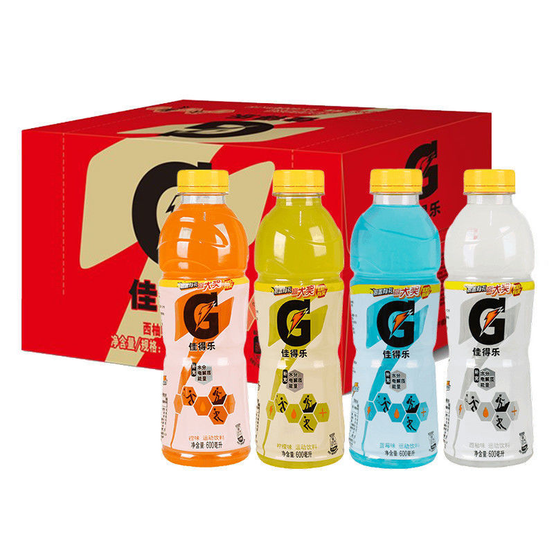 佳得乐橙味600ml*15瓶功能饮料多口味整箱批发百事可乐出品高清大图