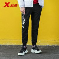 特步(Xtep)男士运动长裤2018秋冬新款加绒保暖时尚针织休闲裤常规型常规款882429639404