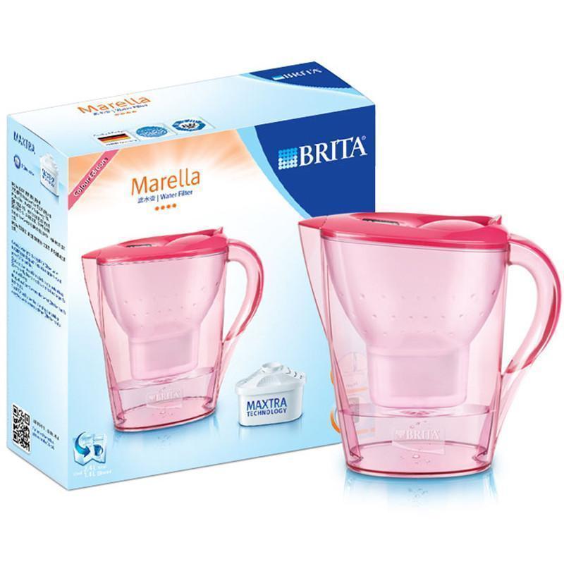 碧然德 Brita 净水器 净水壶 金典系列 海棠红 2.4升 一壶五芯