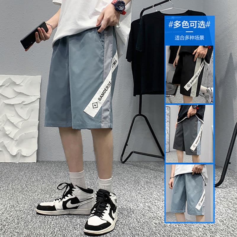 时尚短裤男士夏季宽松潮牌休闲运动五分中裤ins潮流短裤 莎丞图片