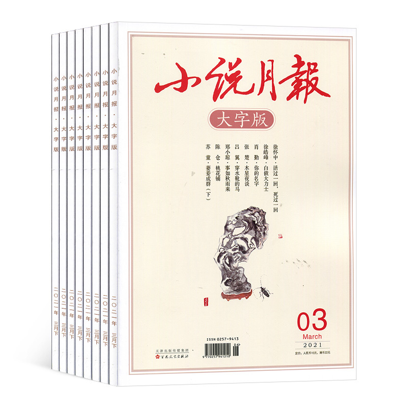 [正版]杂志铺预订小说月报大字版杂志 2024年8月起订 1年12期 文学文摘小说期刊文学阅读生活感悟散文小说文学期刊