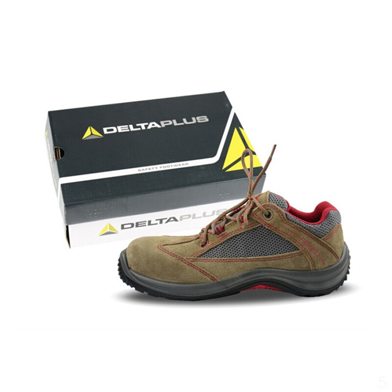 代尔塔deltaplus301211电工12kv绝缘鞋劳保工作鞋男女款夏季透气米色