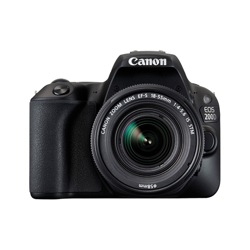 佳能(Canon)迷你单反EOS 200D(18-55)黑色数码相机单反单镜头套装 约2420万像素高清大图