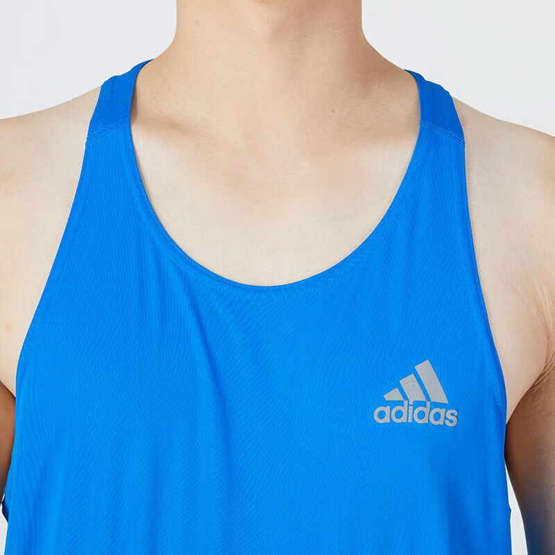 阿迪达斯 (adidas)男装上衣2023夏季新款运动服跑步健身篮球训练透气休闲运动背心H58596