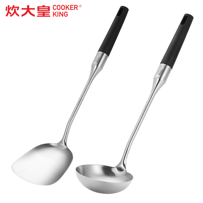 炊大皇防烫不锈钢铲勺两件套 WG36315