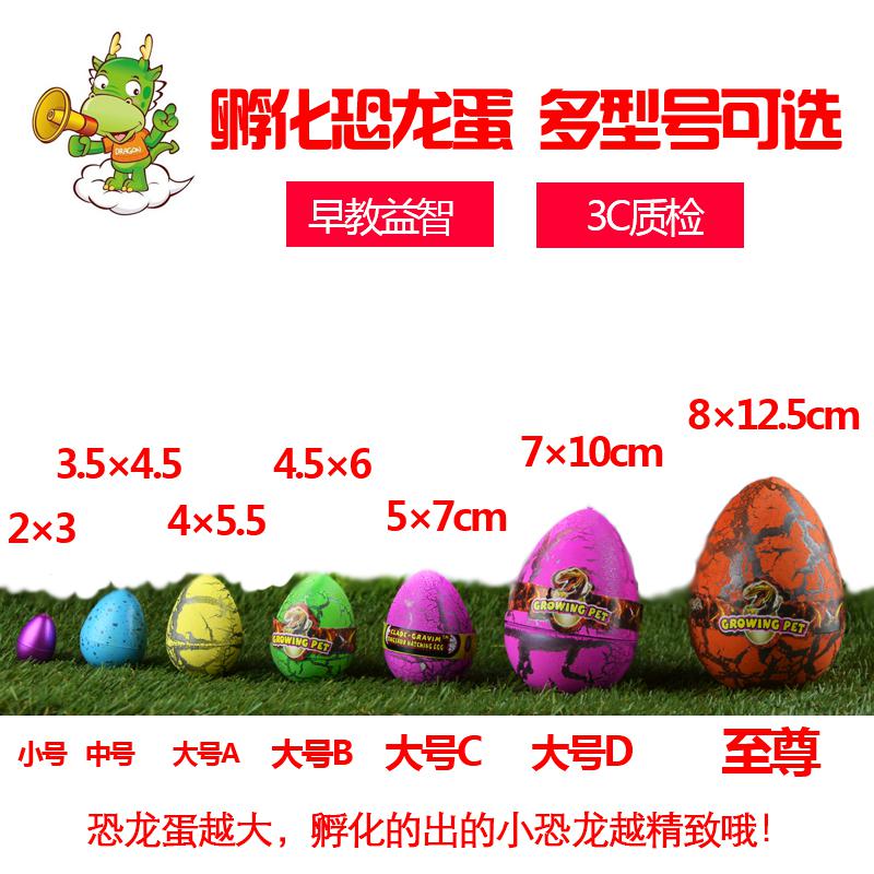 膨胀可能变孔龙大的泡在男生水里玩具孵化变形吸水恐龙蛋儿童 大号D款恐龙蛋6个7×10cm高清大图