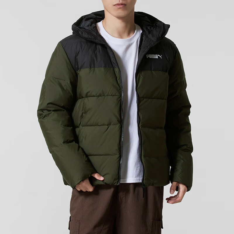 彪马(PUMA)羽绒服男装新款保暖上衣连帽防风运动羽绒外套防寒休闲服692811-02 ZP高清大图