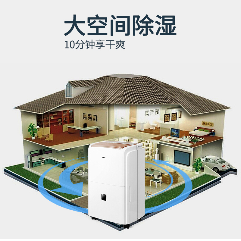 TCL DET50EP 大功率除湿机 抽湿机