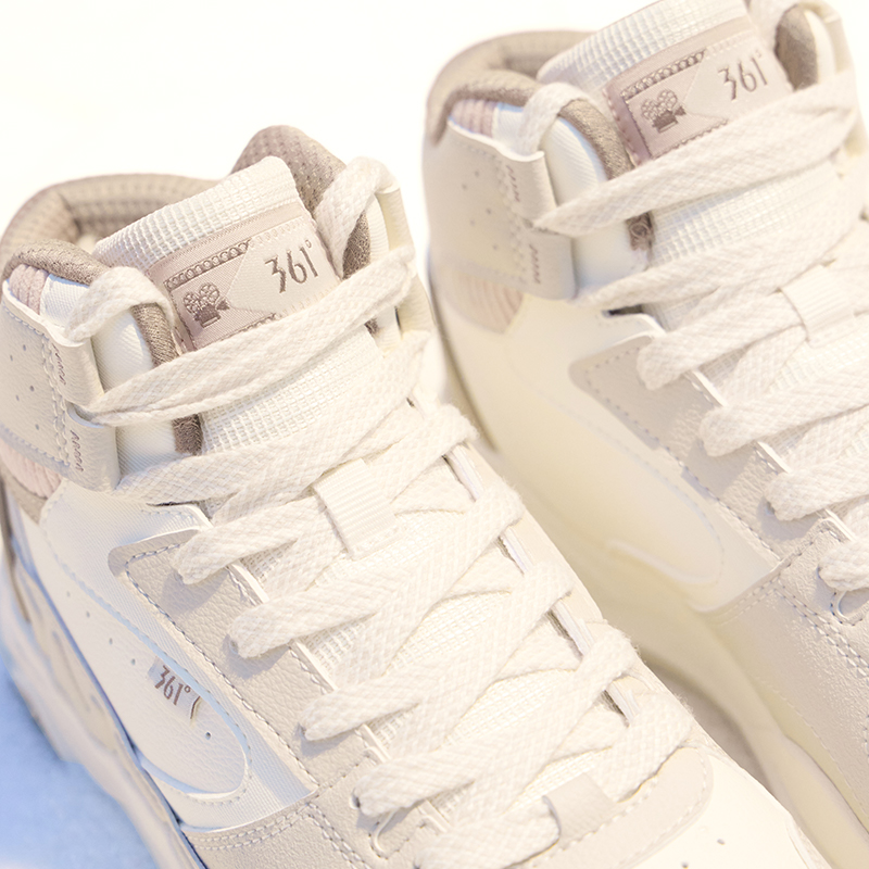 361°女鞋运动鞋冬季新款加绒鞋保暖休闲鞋子大棉鞋高帮板鞋女高清大图