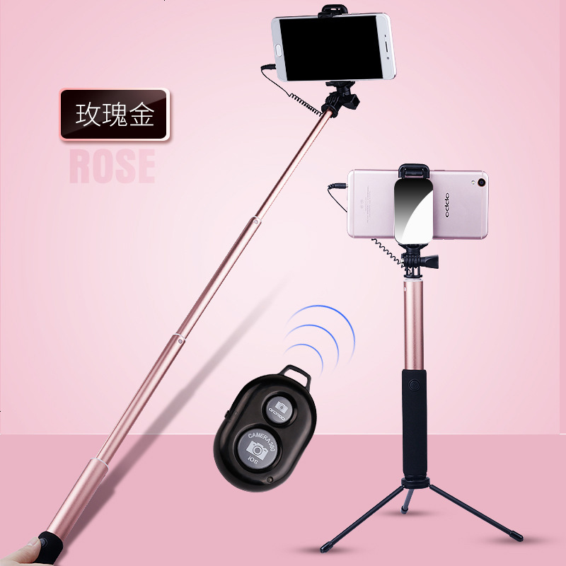 适用三脚架蓝牙自拍杆oppor97plus手机迷你自拍神器牌干支架6Sddd
