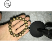 JiMi四川金丝楠木手串阴沉金丝楠佛珠手链手串男老料金丝楠108颗 金丝楠阴沉料1.2单圈