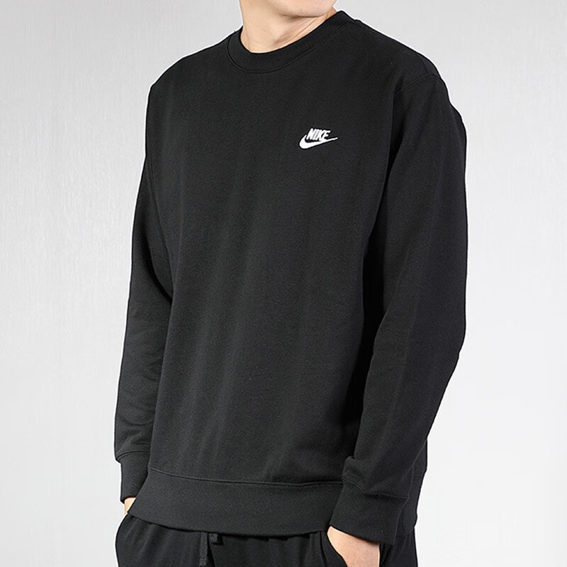 耐克(NIKE) 上衣男子2022冬季新款运动卫衣休闲圆领加绒针织套头衫BV2667 黑V2667-010 XL