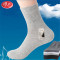浪莎加大码袜子男士纯棉中筒秋冬厚款加肥大脚春夏季网眼透气特大号不勒脚四季商务运动休闲袜2双
