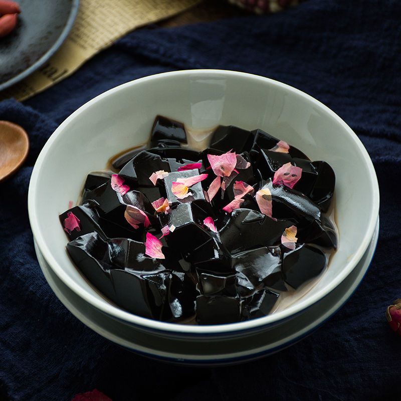 广西梧州广信良坊250g正宗浓缩龟苓膏粉原味黑凉粉烧仙草粉100g白凉粉