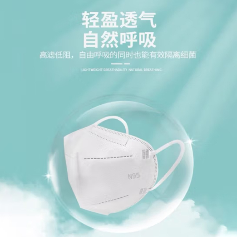 康鑫祥N95医用防护口罩-(无菌/挂耳/折叠式/独立包装)25只/盒