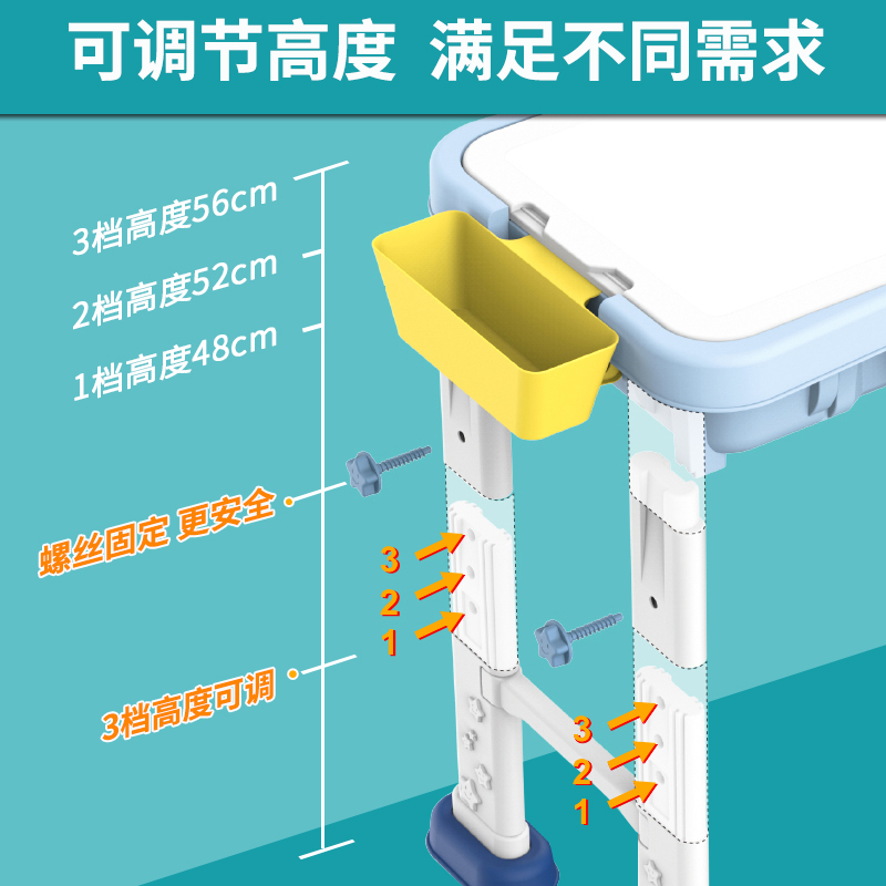 儿童积木桌子多功能拼装玩具2女宝宝游戏学习桌男孩3-6岁沙 【送300小颗粒、2片小颗粒底板】积木桌+椅子+168风车乐高清大图
