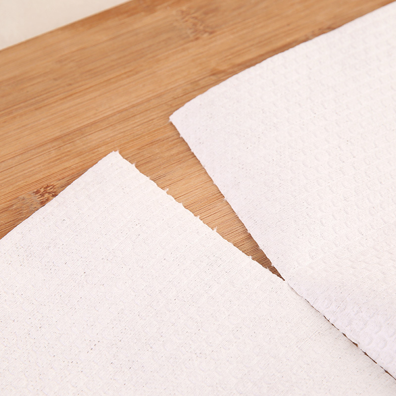 白色厨房清洁点断式纸浆抹布卷筒柔软洗碗巾台面擦桌除垢抹布百洁布