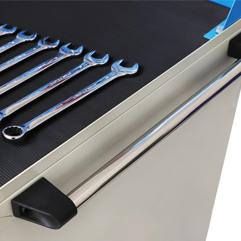 尔迈 工具车维修车间移动手推车多功能零件车 4抽1门 无挂板高清大图