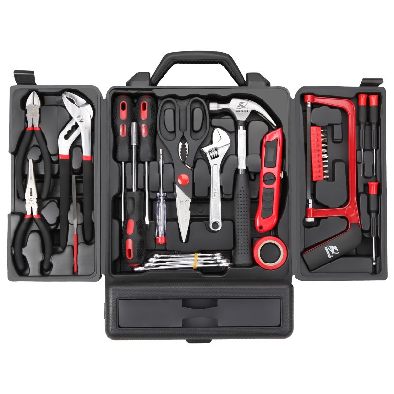 日常家用工具箱套装多功能工具套装电工维修工具五金车载套装闪电客