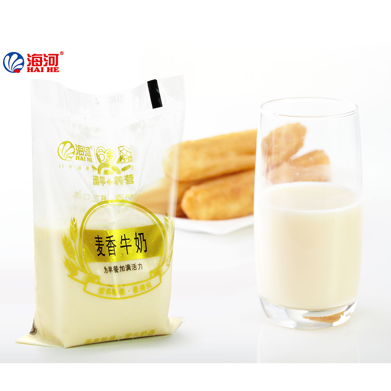 海河麦香牛奶180ml12袋