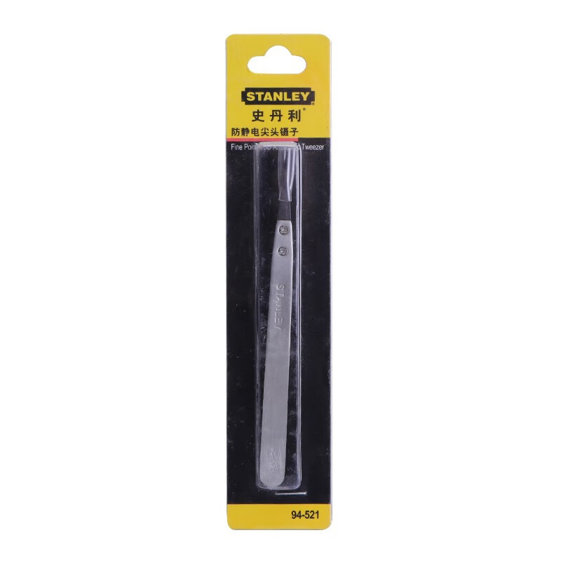 STANLEY史丹利 94-521-23 130mm 防静电 尖头镊子 1支