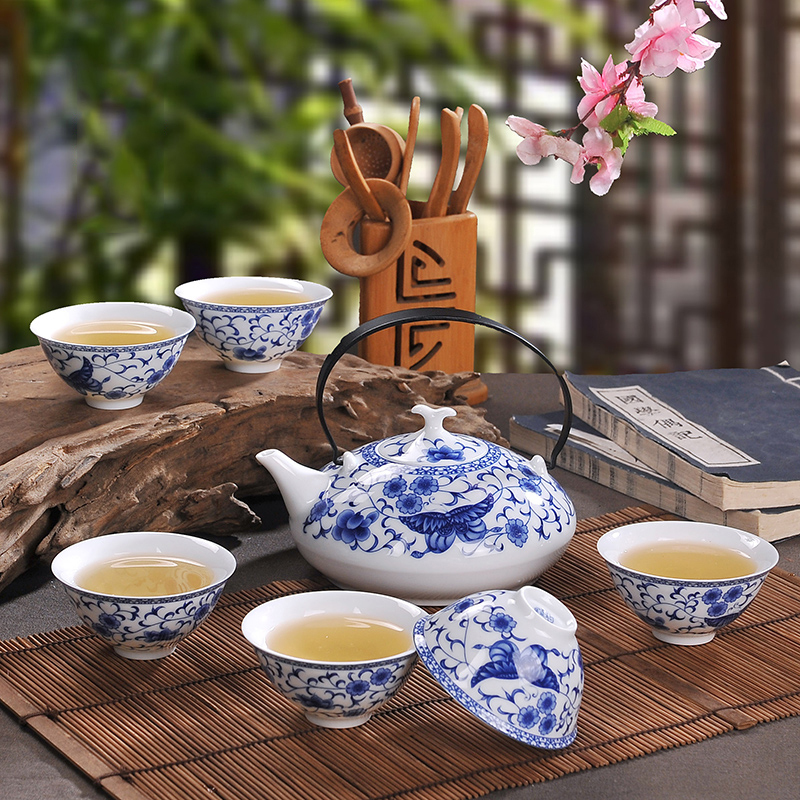 瓷物语cwy功夫茶具套装茶杯茶壶整套家用简约现代中式景德镇陶瓷