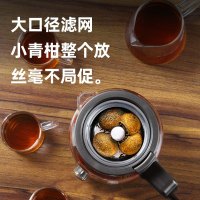 贝贝康(BBKON)煮茶器雅致黑 蒸汽喷淋式煮茶器玻璃蒸茶壶黑茶办公室全自动保温多功