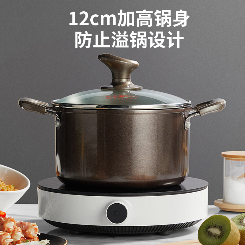 炊大皇双层汤锅家用多功能泡面锅辅食锅大容量电磁炉锅具通用汤锅TG20FW