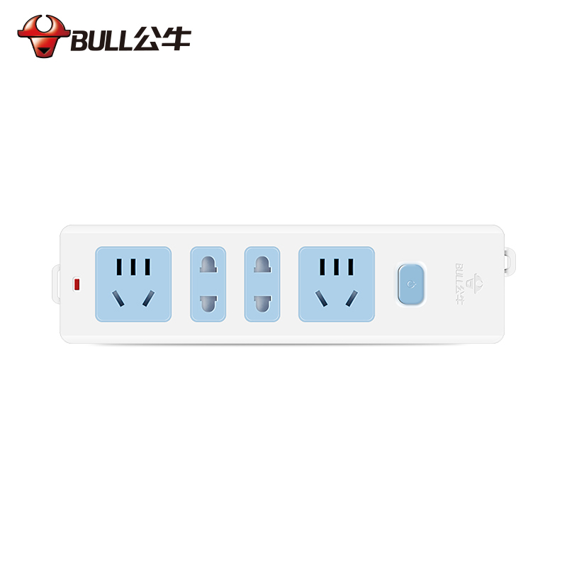 BULL公牛 GN-407W 接线板插排插线板拖线板插板四位带开关无线插座