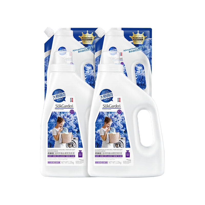 蔬果园 蓝风铃香水柔软洗衣液(加量装)3.5kg