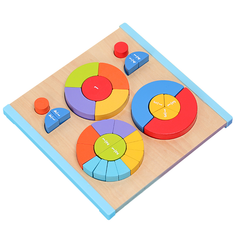 木质儿童形状配对嵌板手抓板蒙氏早教益智拼图认知玩具积木1-3岁