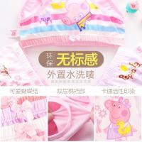小猪佩奇儿童内裤女童纯棉平角2-6-10岁宝宝小短裤男女孩四角内裤[女宝三角四条装]916248CM[裤标110建议26