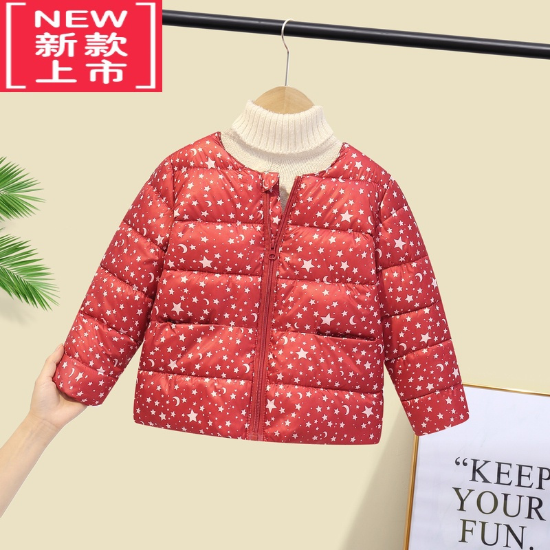 可莉允新款儿童羽绒棉服中小女童棉衣宝宝羽绒棉内胆女孩轻薄款羽绒棉服