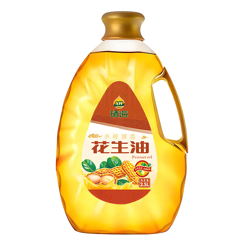 XH 纯花生油2.5L物理压榨一级家用食用油(单位:瓶)