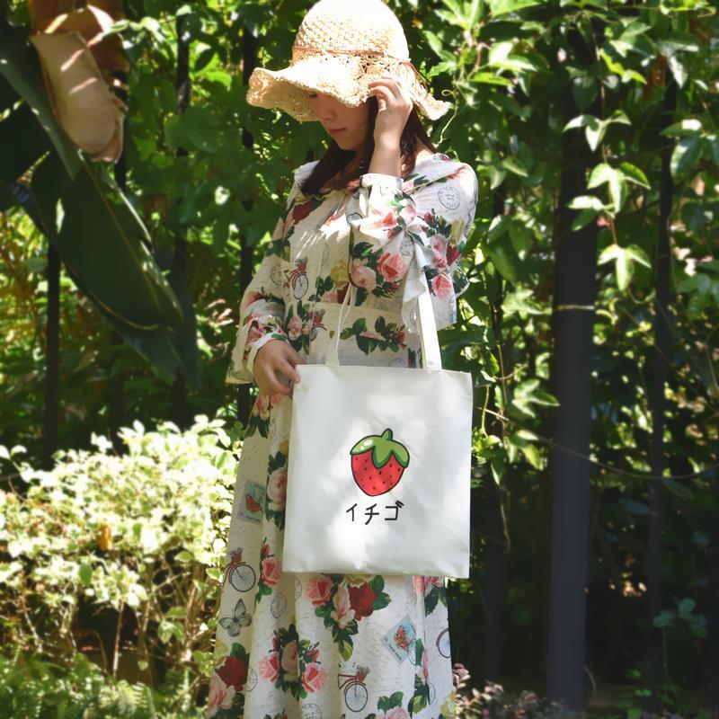 2021新款大号手提帆布包女学生单肩包装书袋子韩版装书袋大号挎包 纯色白无图案