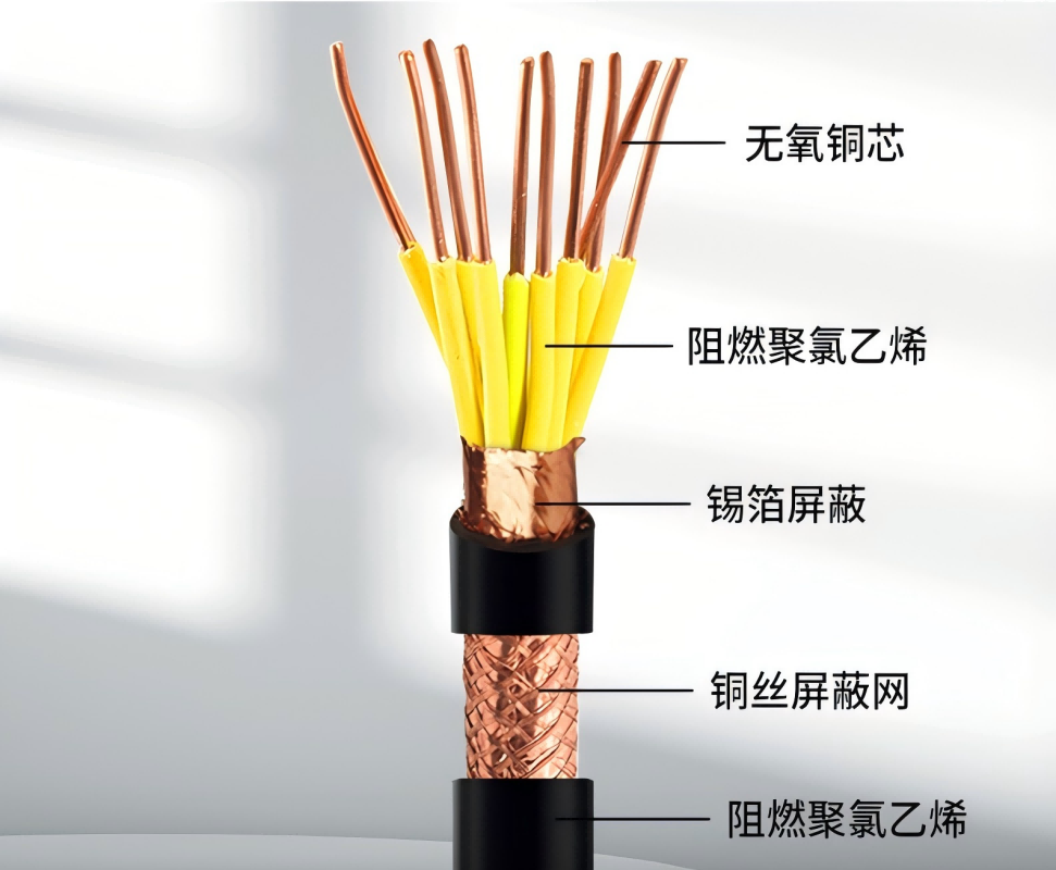 华科中缆 铜芯电源线 ZR-KVVP-10*1.5 米高清大图